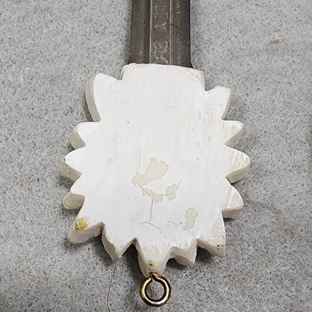 Sculpted Flower-Themed Nesting Measuring Spoons Silver Tone Handle Farmhouse